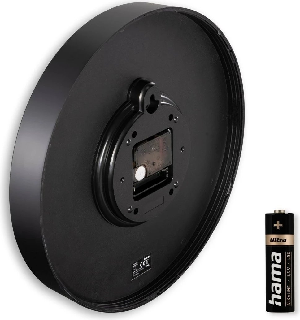 Orë muri Hama Corsica 185873, analoge, 30 cm, e bardhë/zezë