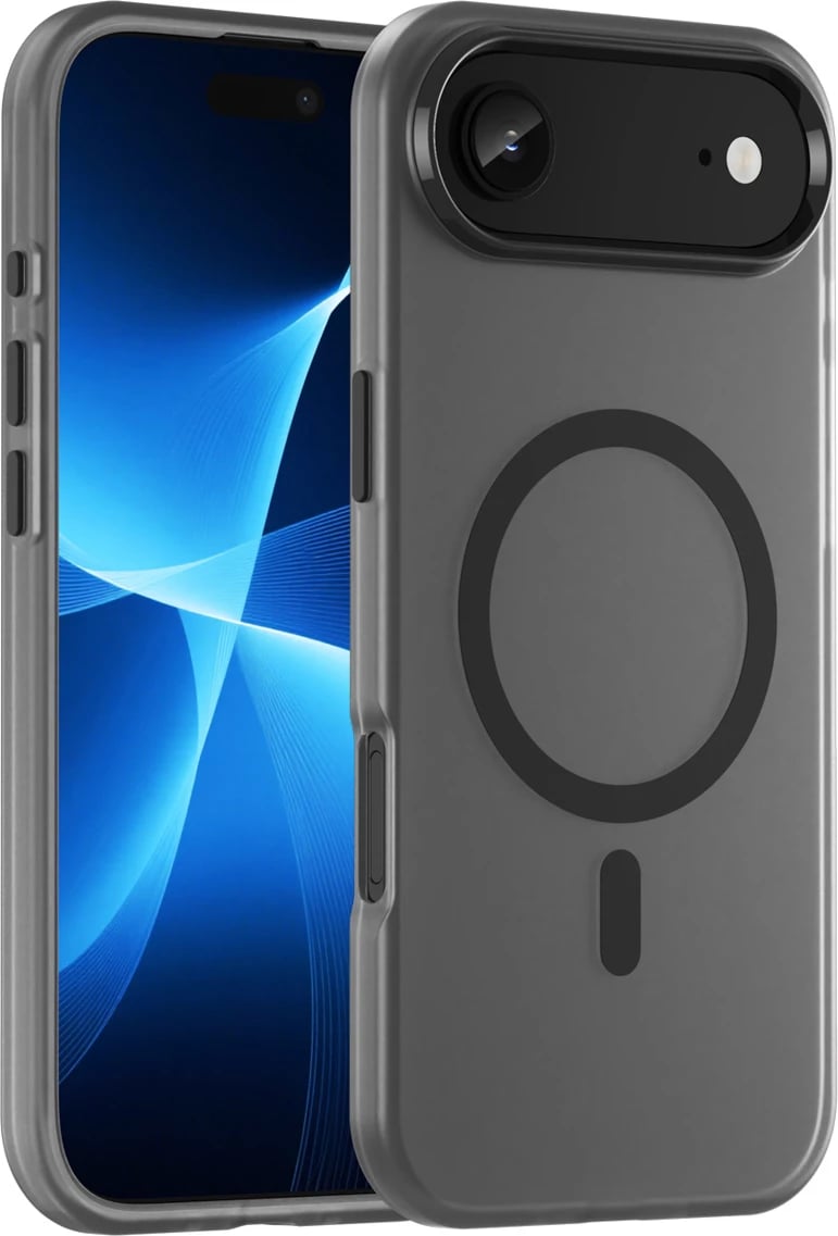 Mbështjellës Hurtel për iPhone 17 Air, MagSafe, TPU/PC, i zi (matte)