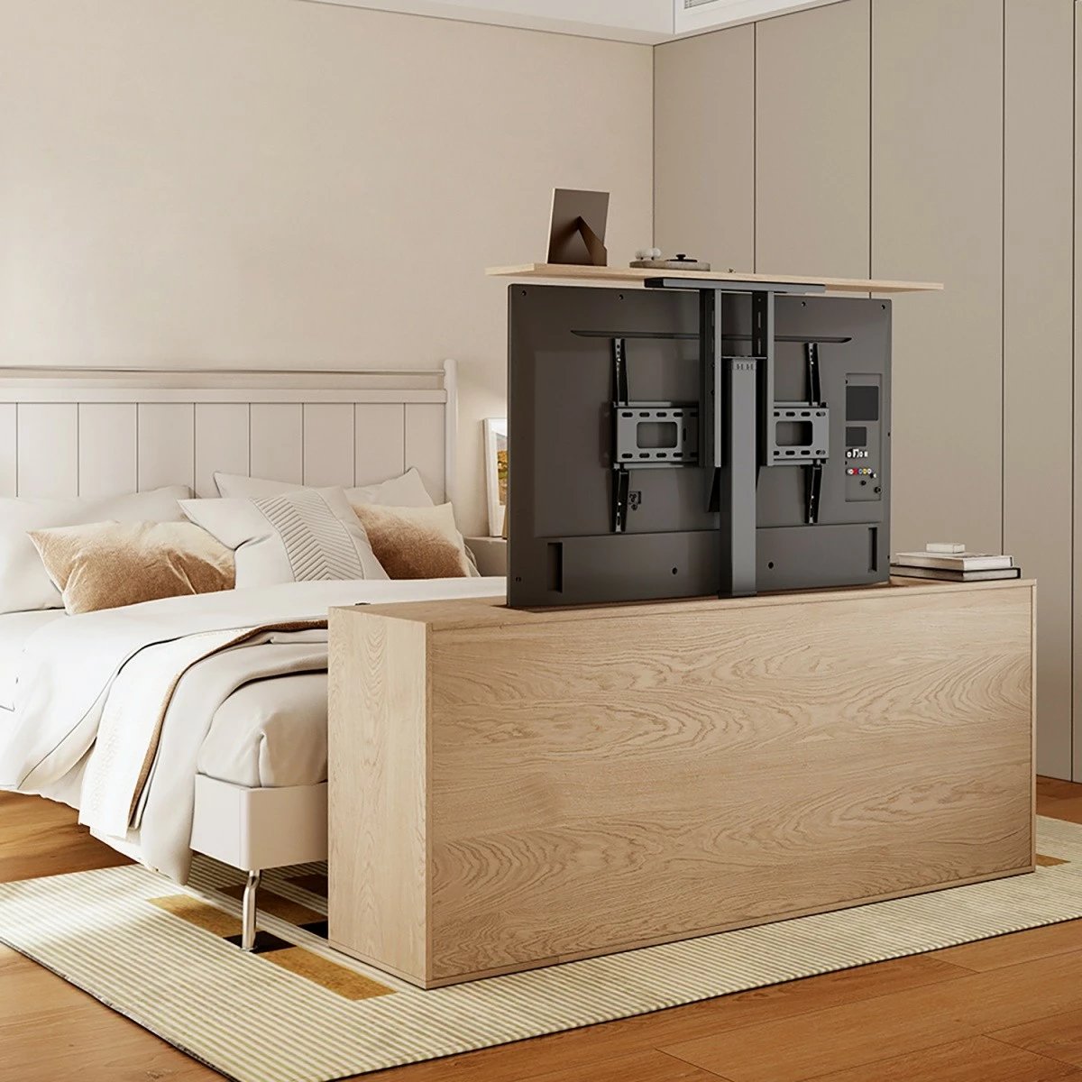 Mbajtës elektrik Maclean MC-866T për TV 37-80 inç, i zi