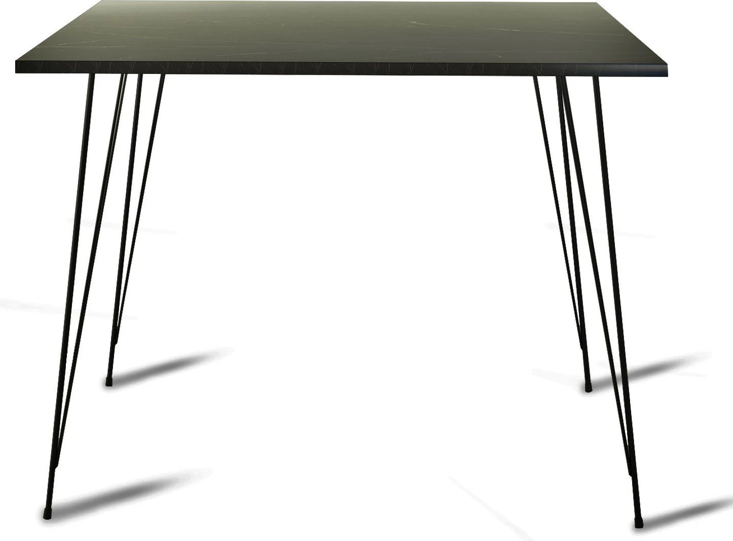 Tavolinë Hanah Home, katrore Sandalf - Royal, ngjyrë e zezë dhe e bardhë