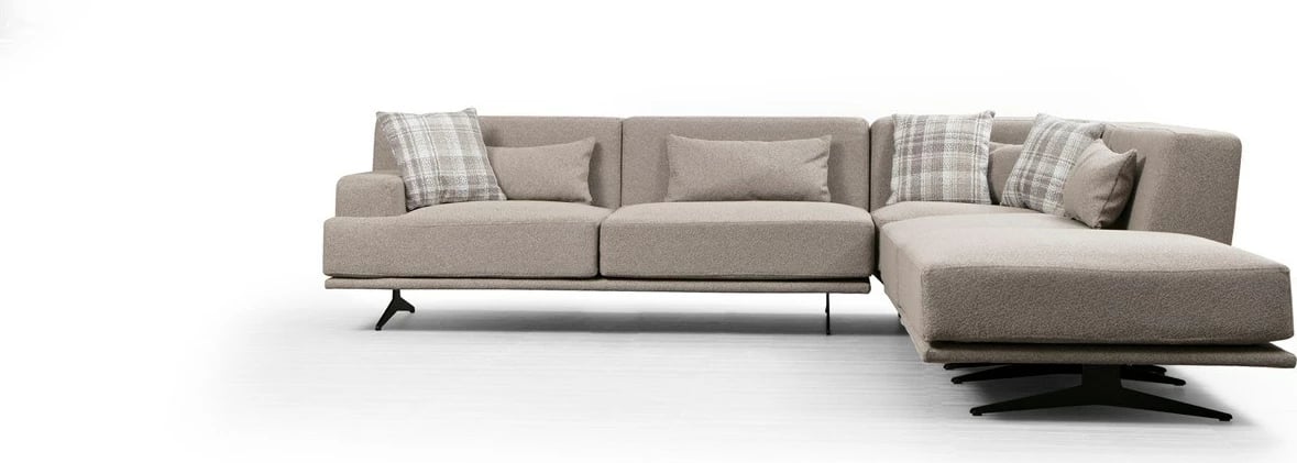 Kënd-sofë Atelier del Sofa, Bentley Corner (L3-C-O1-PUF), bezhë