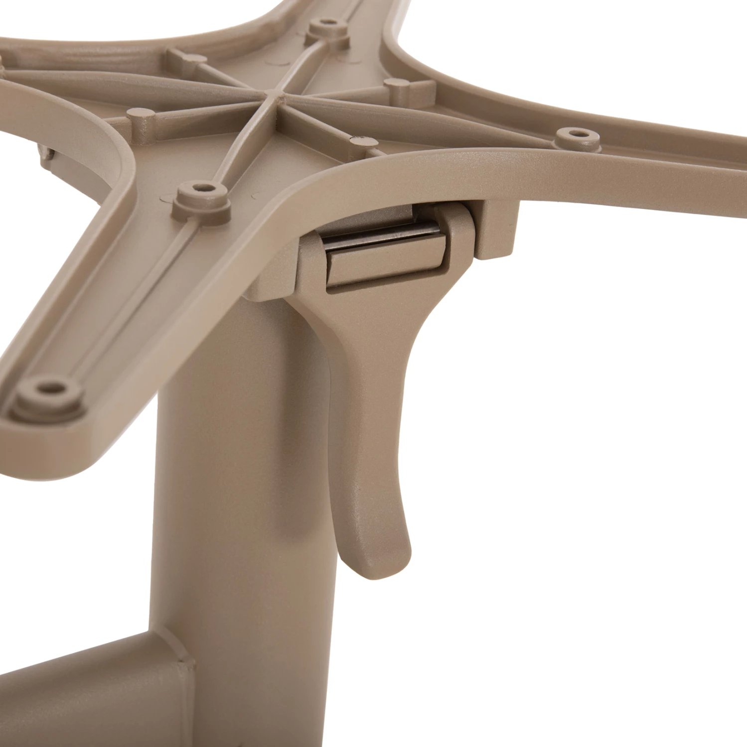 Bazë tavoline me 2 kolona, krosat palosëse, alumin, ngjyrë kapuçino, FH468.25, 78x59.5x73cm