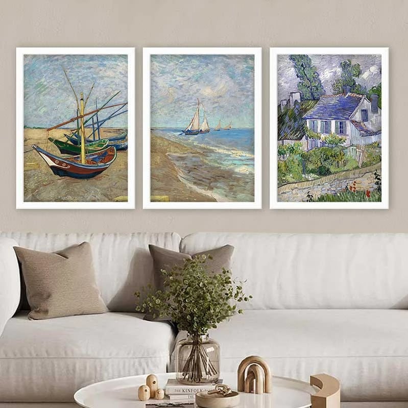 Pikturë dekorative me kornizë (3 copë), Wallity, 3BC_UN3864925_5575