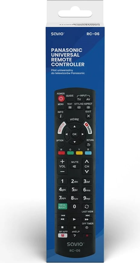 Telekomandë zëvendësuese për TV Savio Universal RC-06 