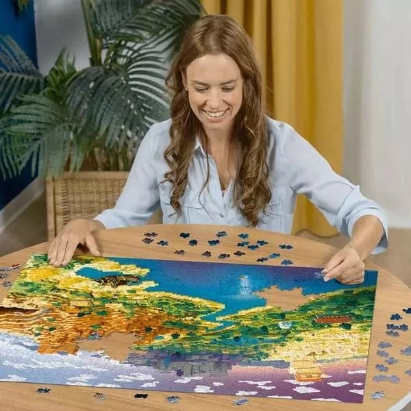 Puzzle Ravensburger Minecraft World 1500 pjesë, 80x60cm