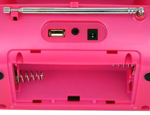 Altoparlant Bluetooth me radio FM Adler CR1139, stereo 5W RMS, USB/AUX, LCD, rozë