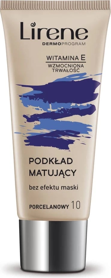 Krem pudër e lëngët Lirene NATURE MATTE, Porcelain 10, 30 ml