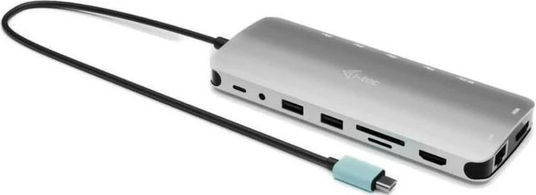 Docking station i-tec USB-C Metal Nano, 3x Display, 2x HDMI, 1x USB-C, gri