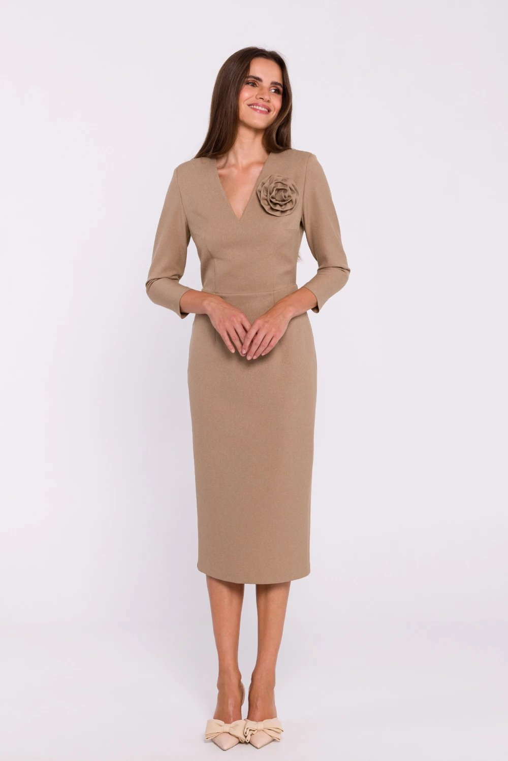 Fustan Stylove 200369 për femra, beige
