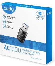 Adapter Wi-Fi USB, Cudy WU1300S, AC1300 Dual Band, USB 3.0
