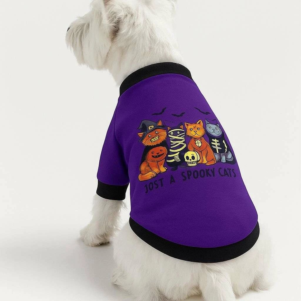 Bluzë për qen, ngjyrë e purpurt, Paws & Whiskers, Purplespookycat