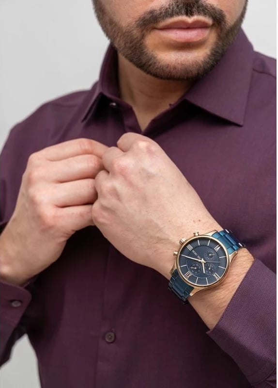 Orë dore për meshkuj Paul Lorens, blu