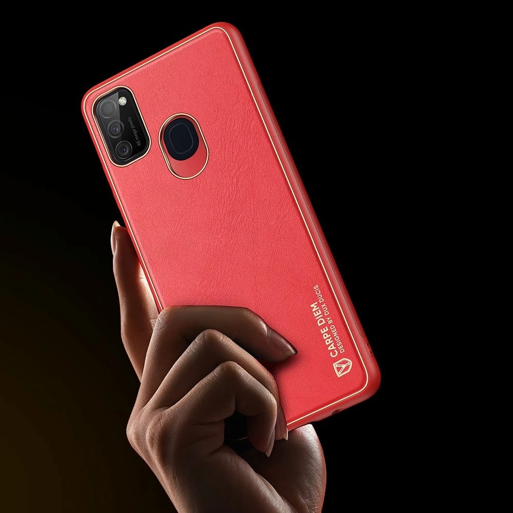 Mbështjellës Dux Ducis Yolo për Samsung Galaxy M30s, TPU+PU lëkurë, Kuq