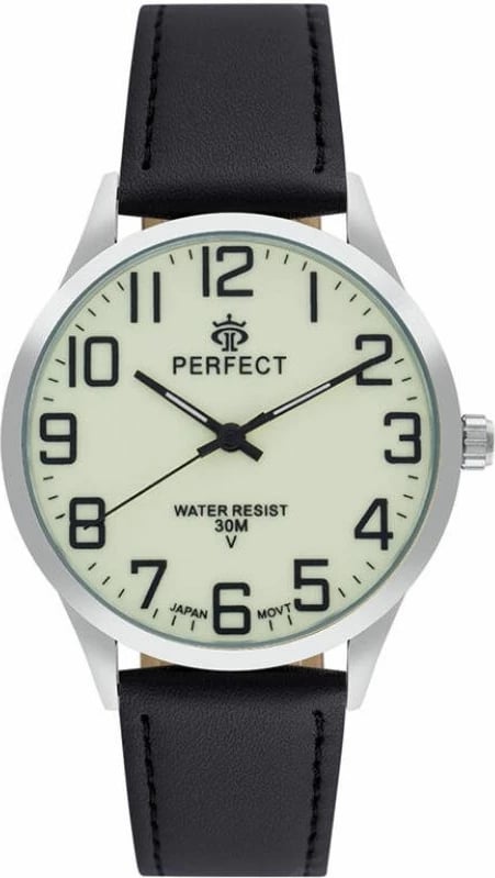Orë dore për meshkuj PERFECT GXB452-04, e zezë