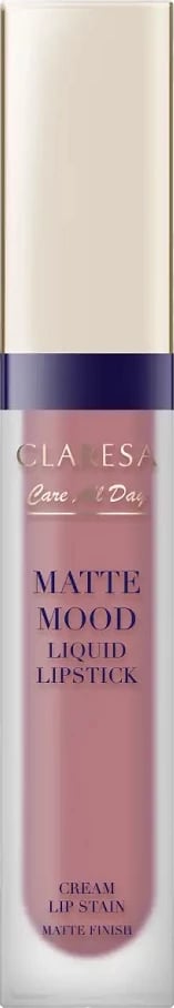 Buzëkuq i lëngshëm Claresa Matte Mood 01 Joyful për femra, 7ml Buzëkuq i lëngshëm Claresa Matte Mood 01 Joyful për femra, 7ml