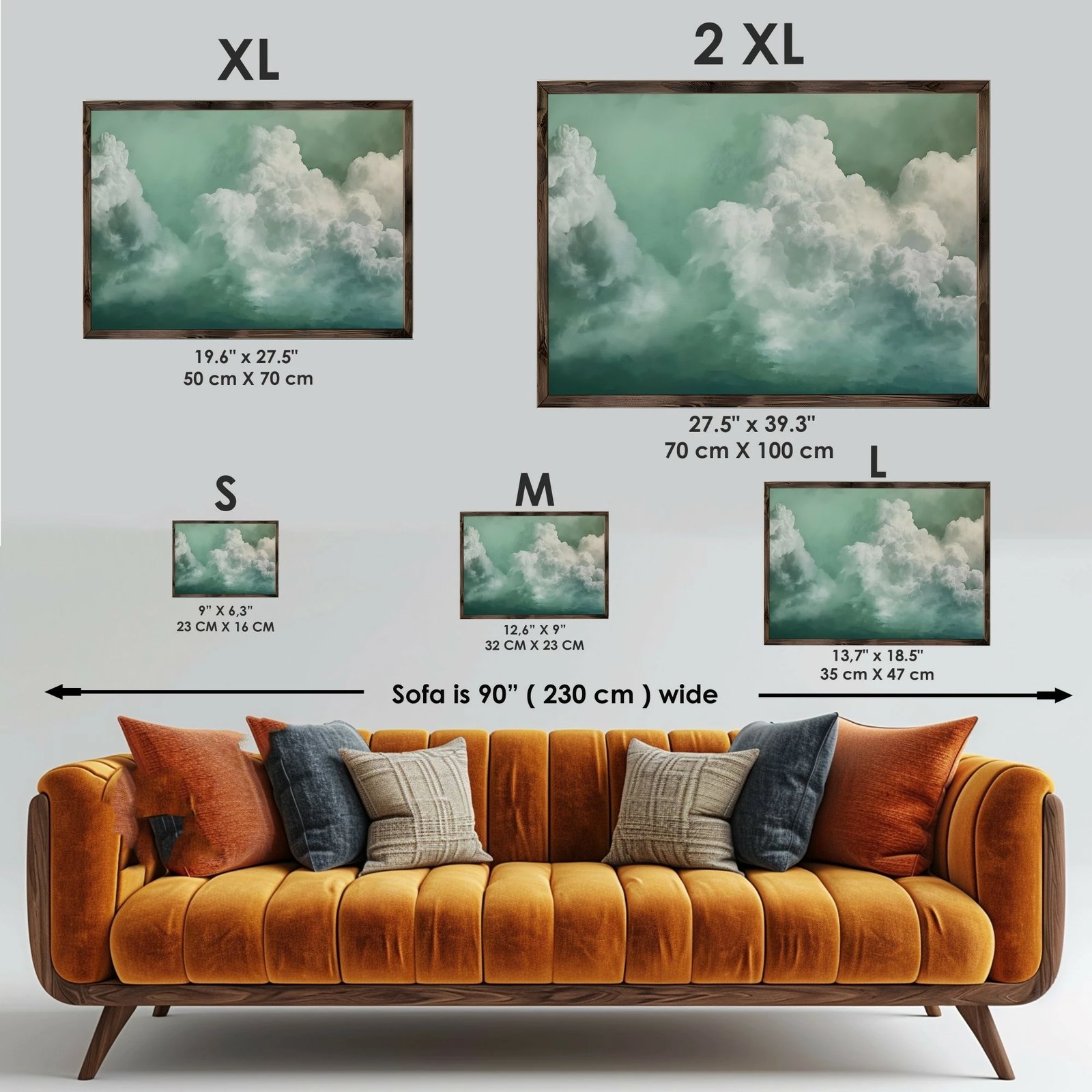 Pikturë dekorative me kornizë MDF, Wallity, GE204-L