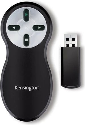 Wireless presenter Kensington K33373EU, i zi, argjendtë