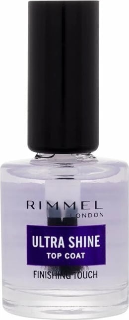 Llak për thonj Rimmel London Finishing Touch Ultra Shine Top Coat për femra transparent 12ml