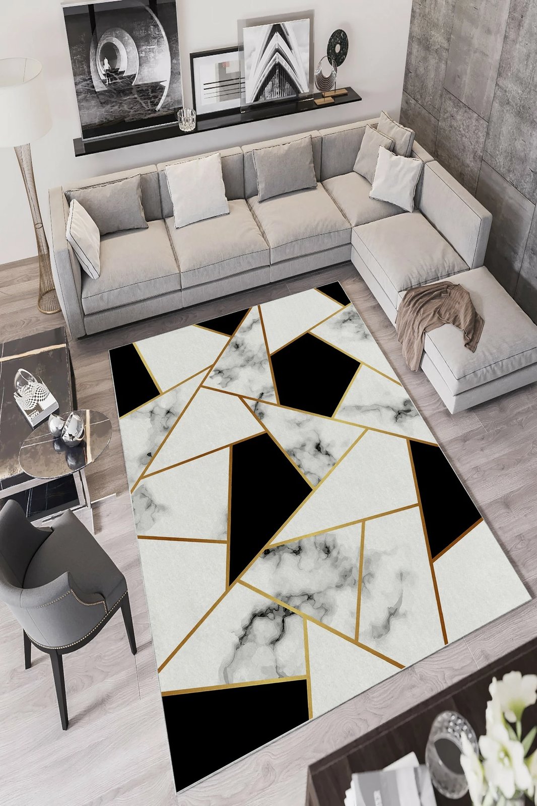 Qilim (160 x 230) Conceptum Hypnose, W856 - i bardhë