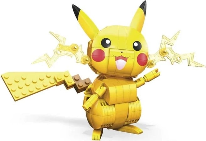 Set ndërtimi Mega Bloks Pokémon Pikachu GMD31, 211 pjesë, e verdhë