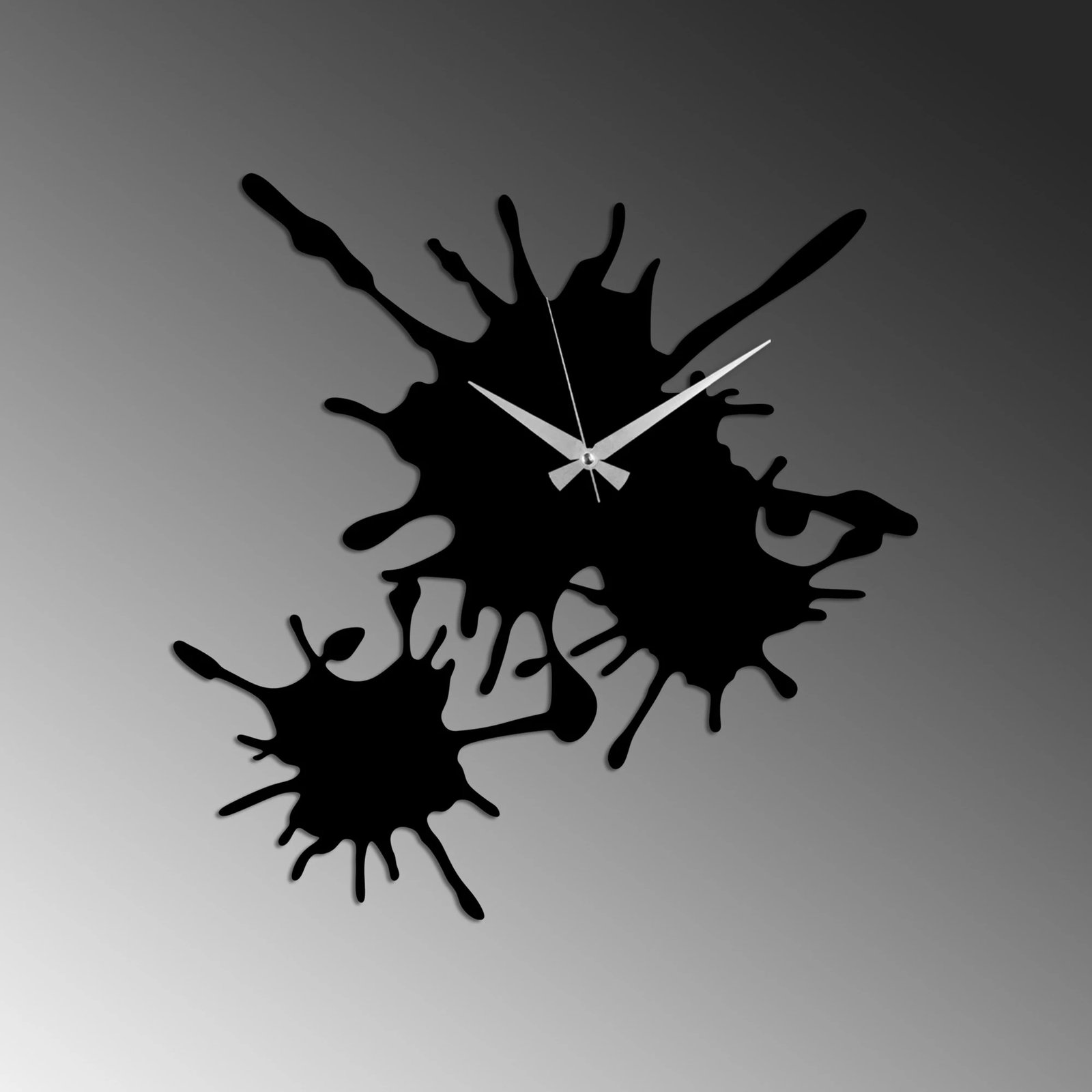 Orë muri dekorative prej metali, Wallity, ngjyrë e zezë, 49x49cm