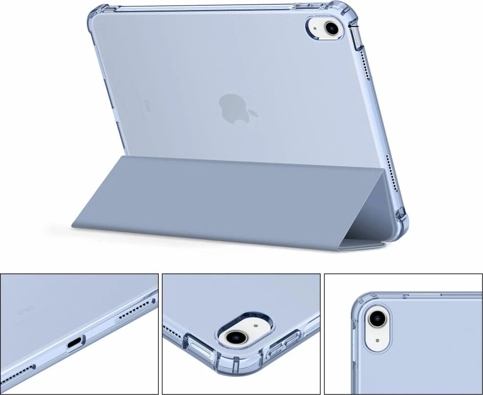 Mbështjellës Tech-Protect SC Pen Hybrid për iPad 10 (2022), Transparent/Kaltër
