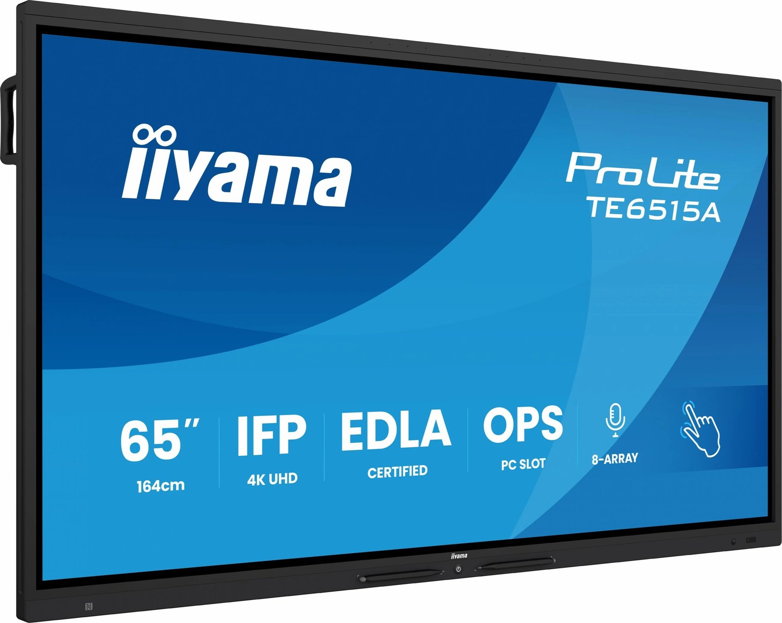 Ekran me prekje iiyama ProLite TE6515A, 65 inç, 4K UHD, IPS, Bluetooth, USB-C