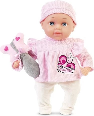 Kukull bebe Artyk Natalia 33 cm me lodër flutur, rozë Kukull bebe Artyk Natalia 33 cm me lodër flutur, rozë