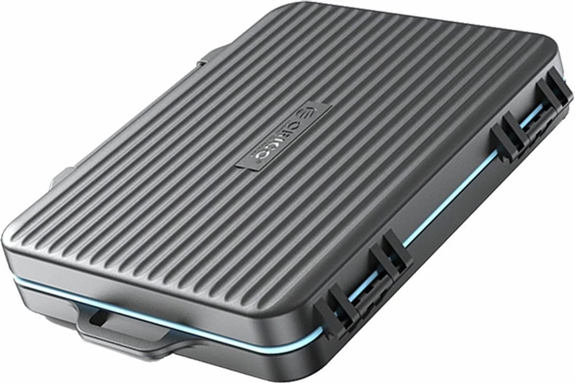 Etui Orico për 6 SD dhe 18 microSD, e zezë