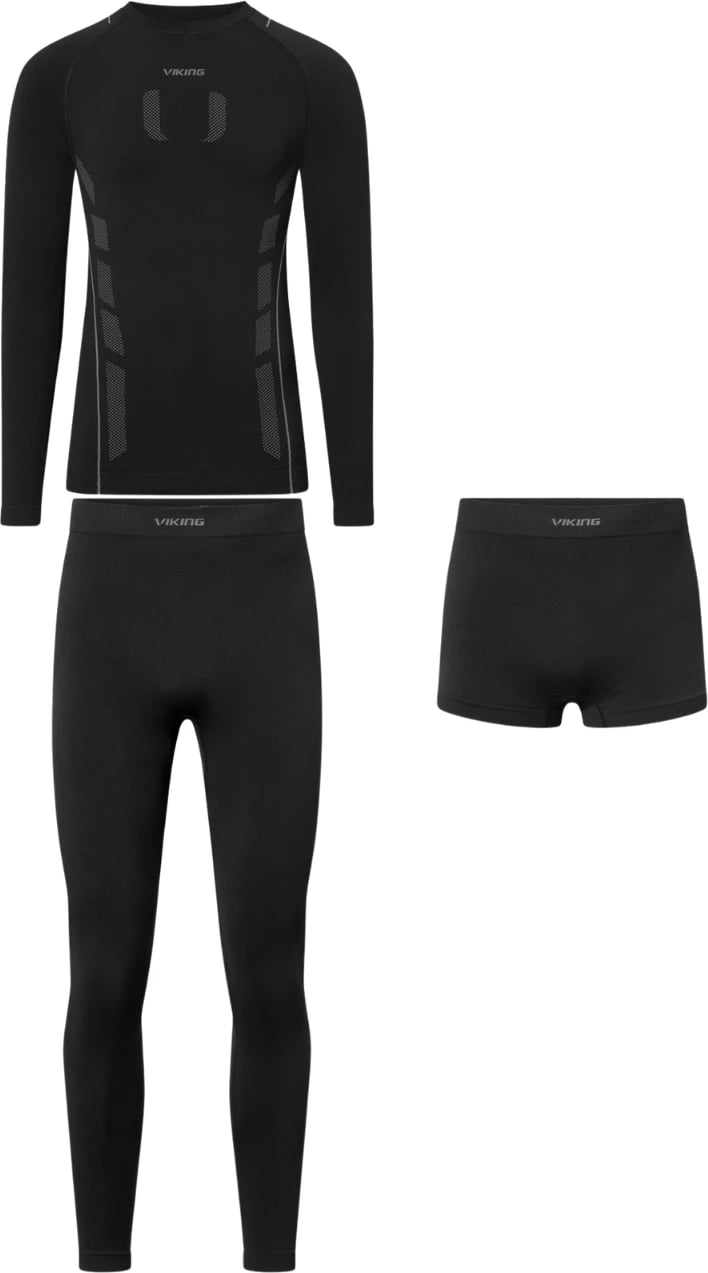 Të brendshme termike për meshkuj Viking, të zeza