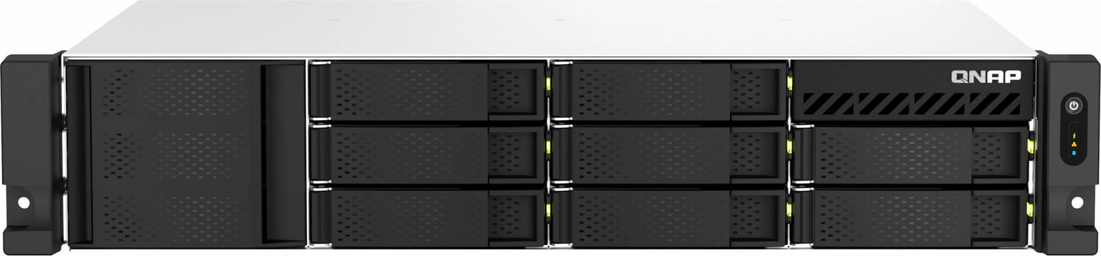 NAS rackmount QNAP TS-864eU-RP-8G, 8 vende, Intel Celeron N5095, 8GB RAM, 2U, short depth, i zi
