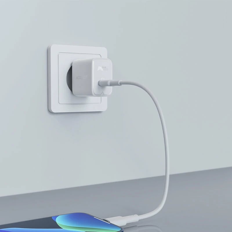 Karikues i shpejtë Acefast A1, USB Type-C, 20W, i bardhë