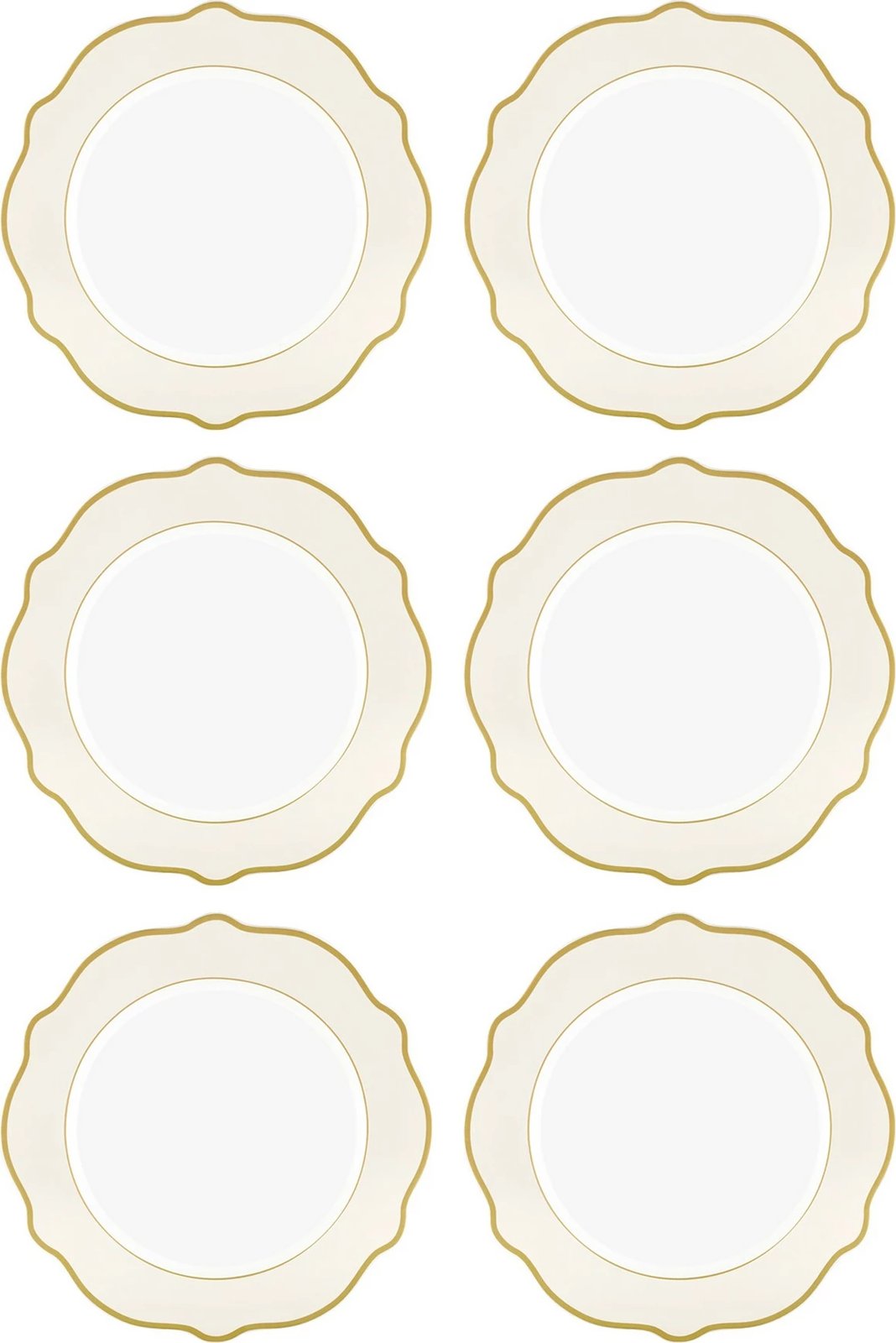 Set pjatash ëmbëlsirash (6 copë), Hermia, DNR0022