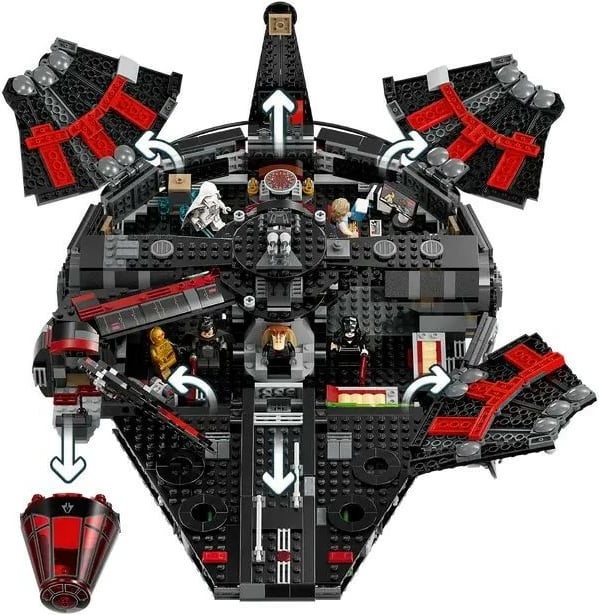 Set ndërtimi LEGO Star Wars Dark Millennium Falcon 75389, 1579 pjesë, për fëmijë 10+ Set ndërtimi LEGO Star Wars Dark Millennium Falcon 75389, 1579 pjesë, për fëmijë 10+