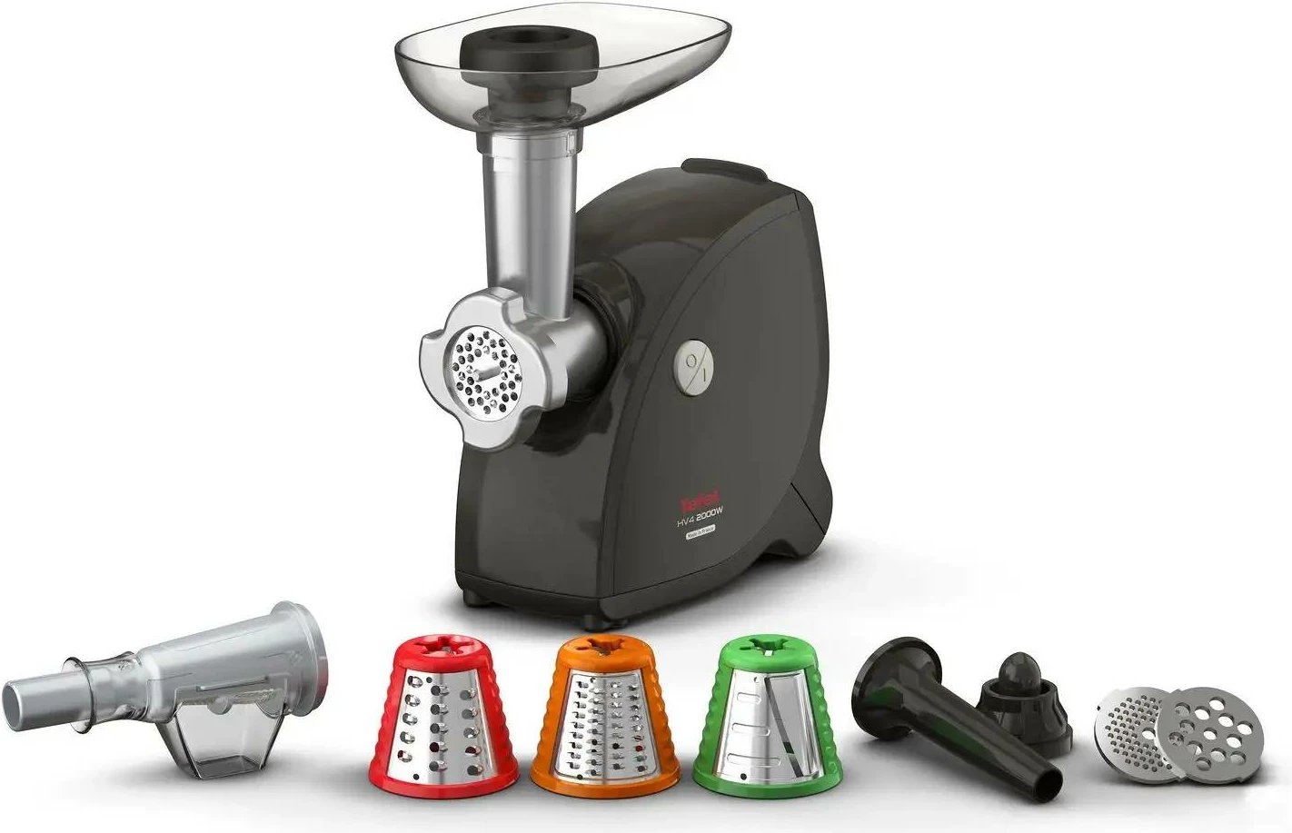 Mulli mishi, Tefal, NE477838, 2000 W, 2.3 kg/min, set 9‑në‑1, i zi