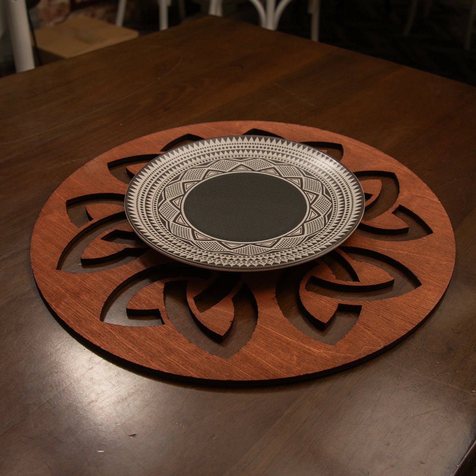 Set nënshimesh druri për tavolinë (6 copë), Hermia, Lugh - ngjyrë rozë Set nënshimesh druri për tavolinë (6 copë), Hermia, Lugh - ngjyrë rozë