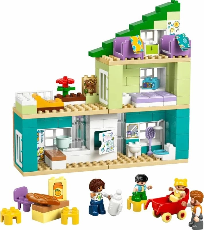 Lodra ndërtimi Lego për fëmijë, Modern Family Home 3in1