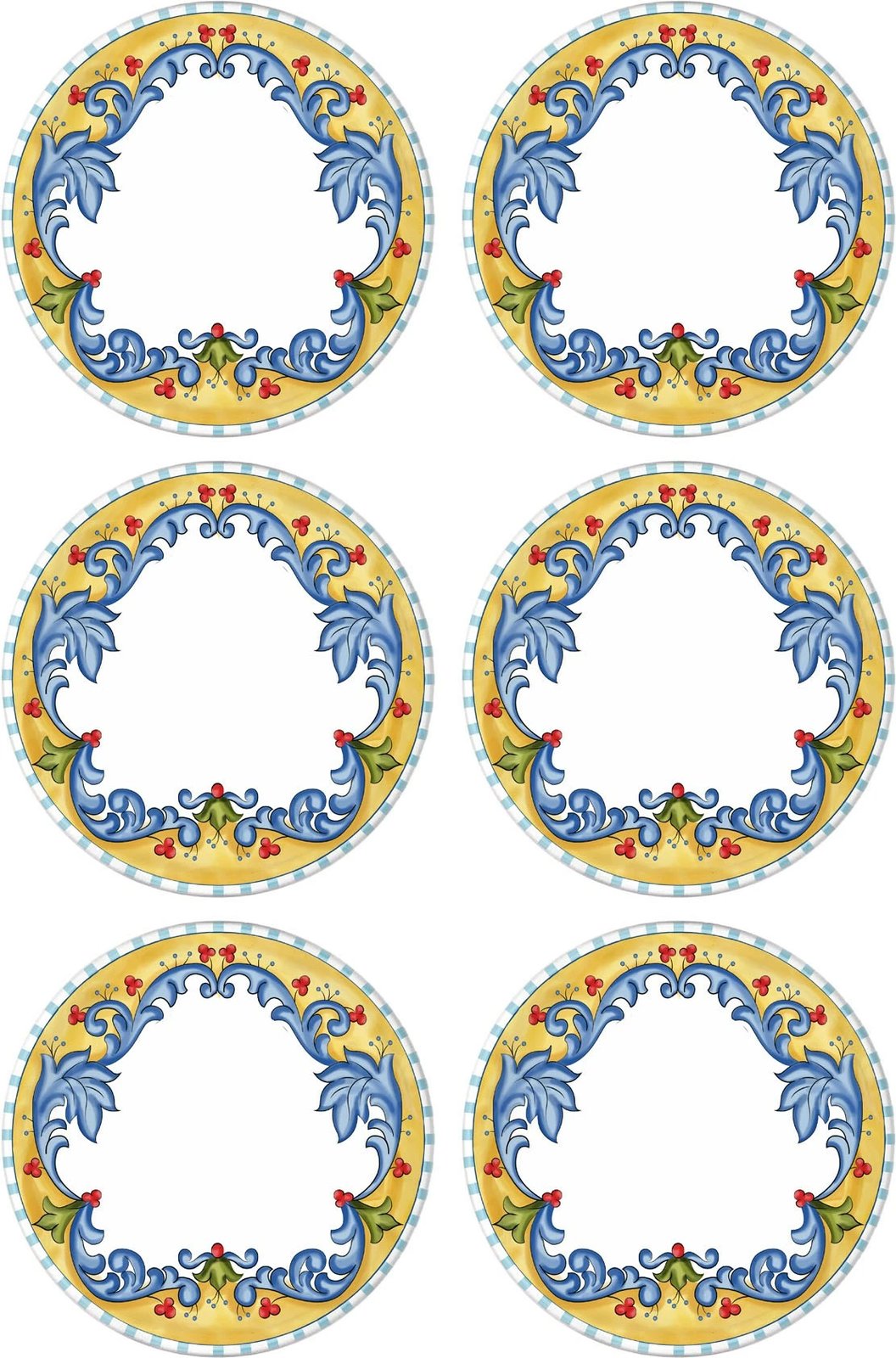 Set pjatash shërbimi (6 copë), Hermia, LMN002