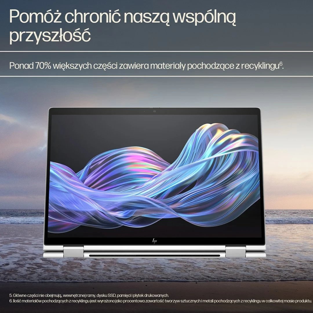Laptop HP EliteBook X Flip G1i, 14", Intel Core Ultra 5 228V, 512 GB SSD, Windows 11 Pro, Blu
