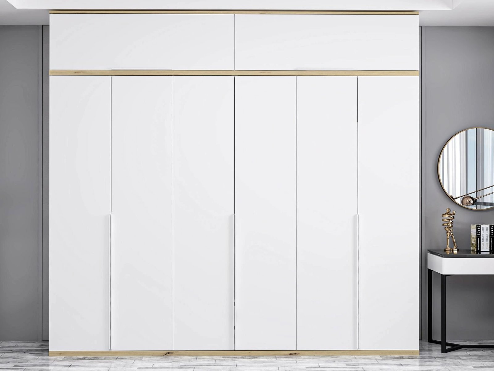 Dollap i bardhë, Skye Decor, Kale Line - 8861