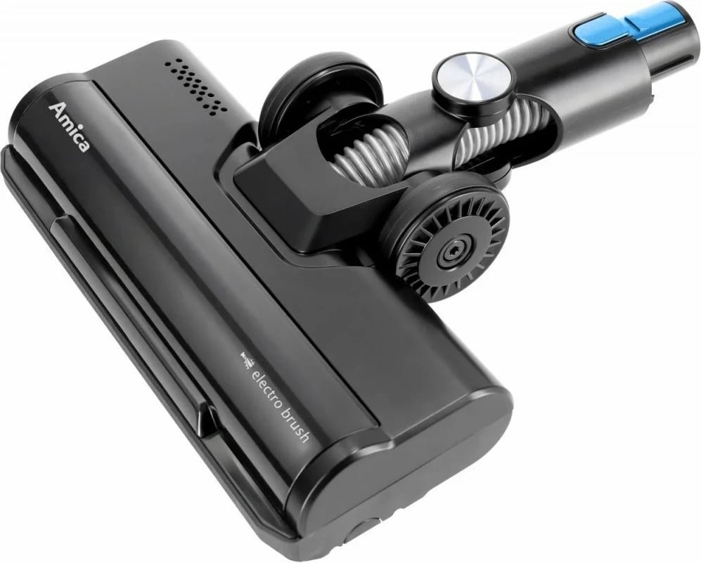 Fshesë pa kabllo Amica VGB 6010, 0.6L, 30min, 275W, filtër EPA, motor BLDC, pa qese, e zezë/blu, set me aksesorë