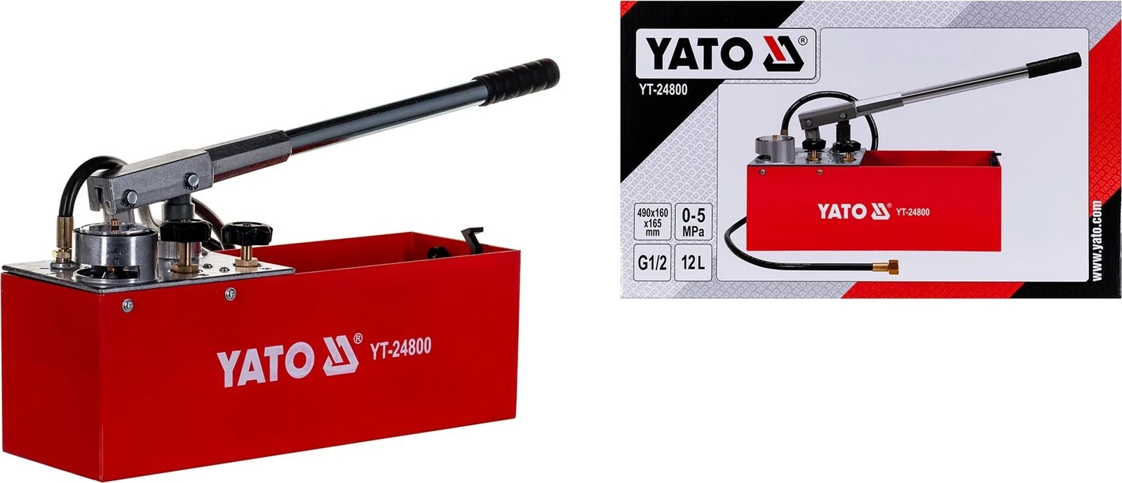 Kalibrator presioni YATO YT-24800, manual, i kuq