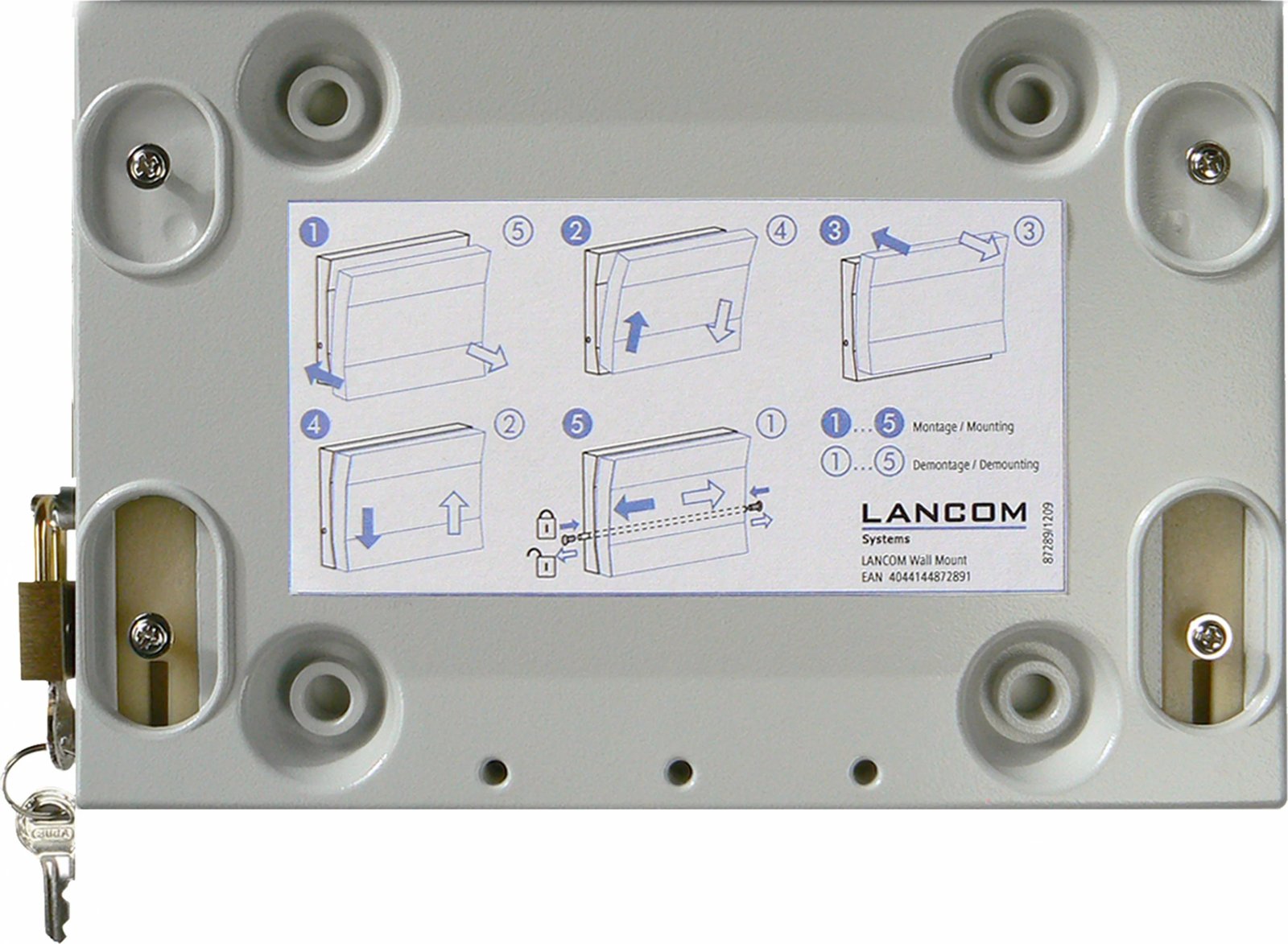 Mbajtëse muri LANCOM Z Lancom Wall Mount, për pajisje rrjeti, gri