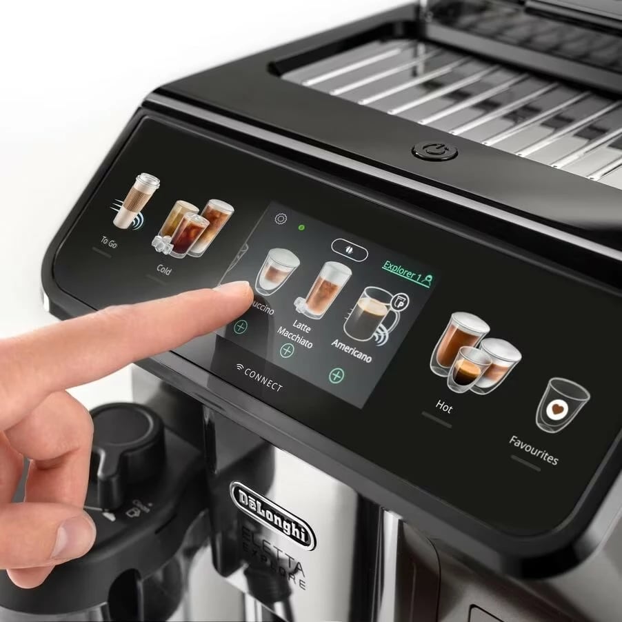 Aparat kafeje DeLonghi Eletta Explore ECAM450.86.T, automatik, 300g, gri