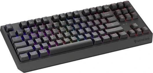 Tastierë mekanike Genesis Thor 230 TKL Wireless, RGB, Outemu Red, e zezë Tastierë mekanike Genesis Thor 230 TKL Wireless, RGB, Outemu Red, e zezë