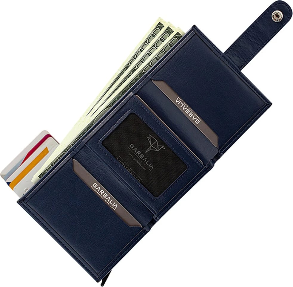 Portofol për burra, ngjyrë kaltër e errët, Zoozie Bags