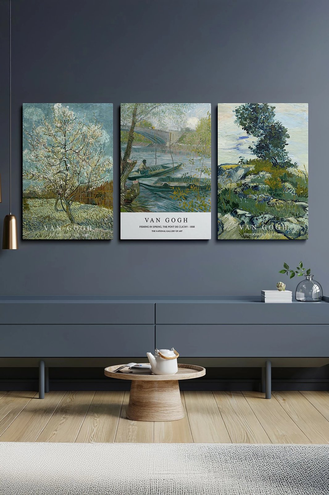 Pikturë dekorative në kanavacë (3 copë), Wallity, Ersycnvs14, 40x60cm