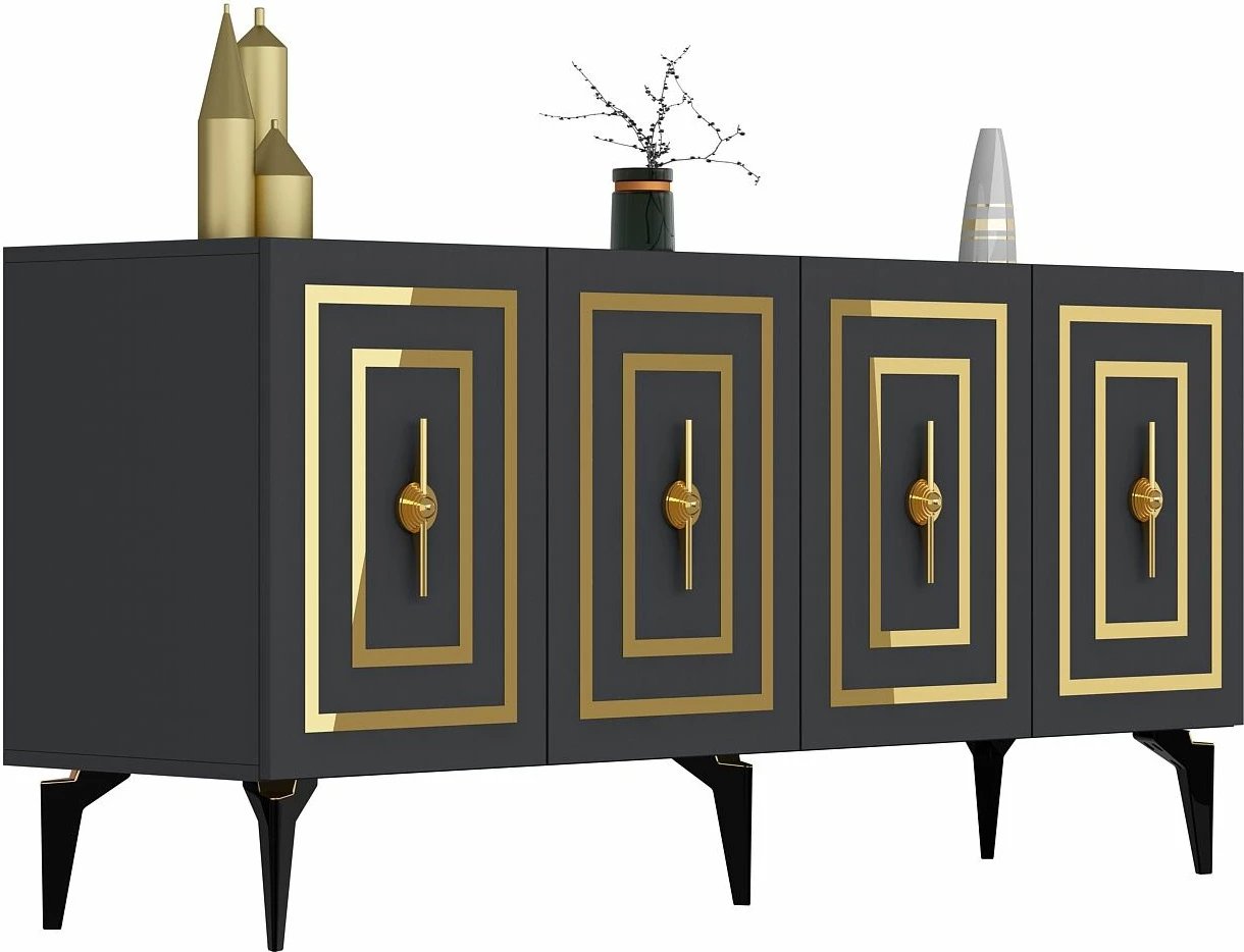 Konsol Skye Decor, ngjyrë antracit, Viola