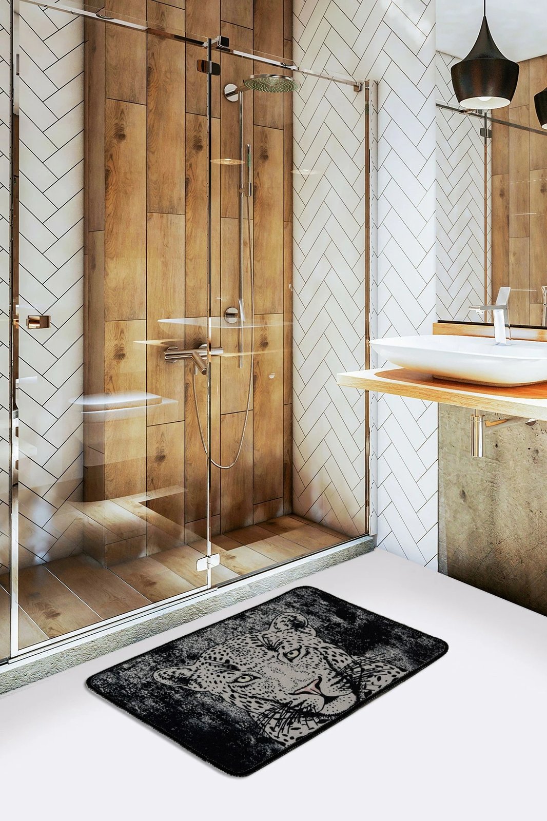 Tapet banje Mijölnir, Tiger Djt, shumëngjyrësh, 40x60cm