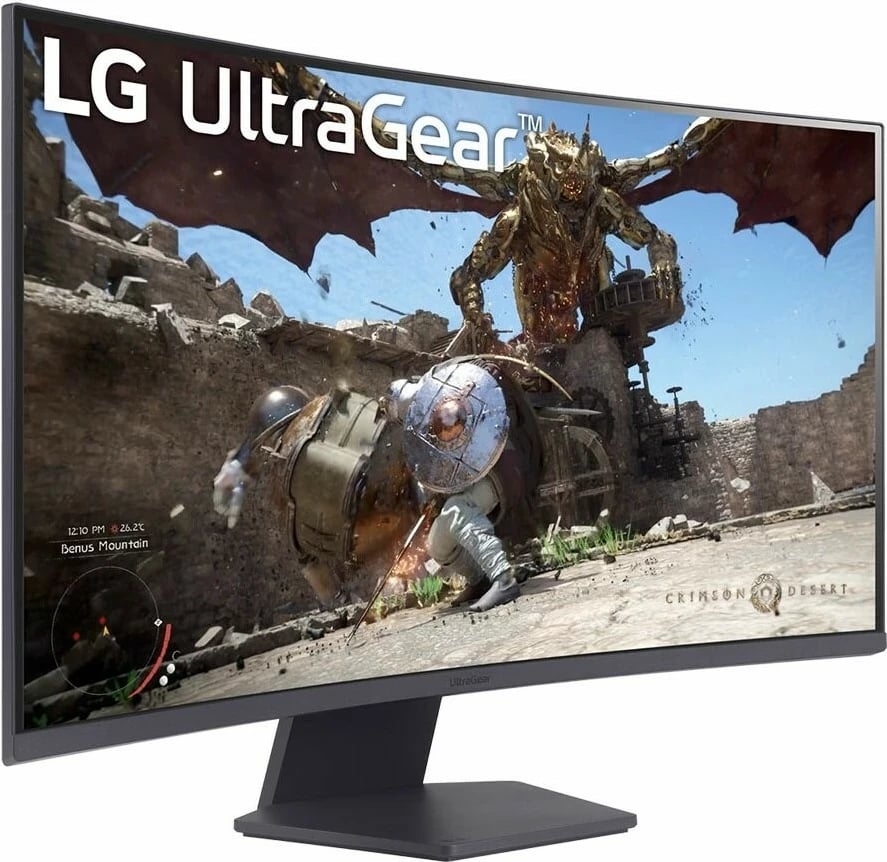 Monitor LG GS60QC, 31.5", VA, QHD, 1ms, 180Hz, i zi